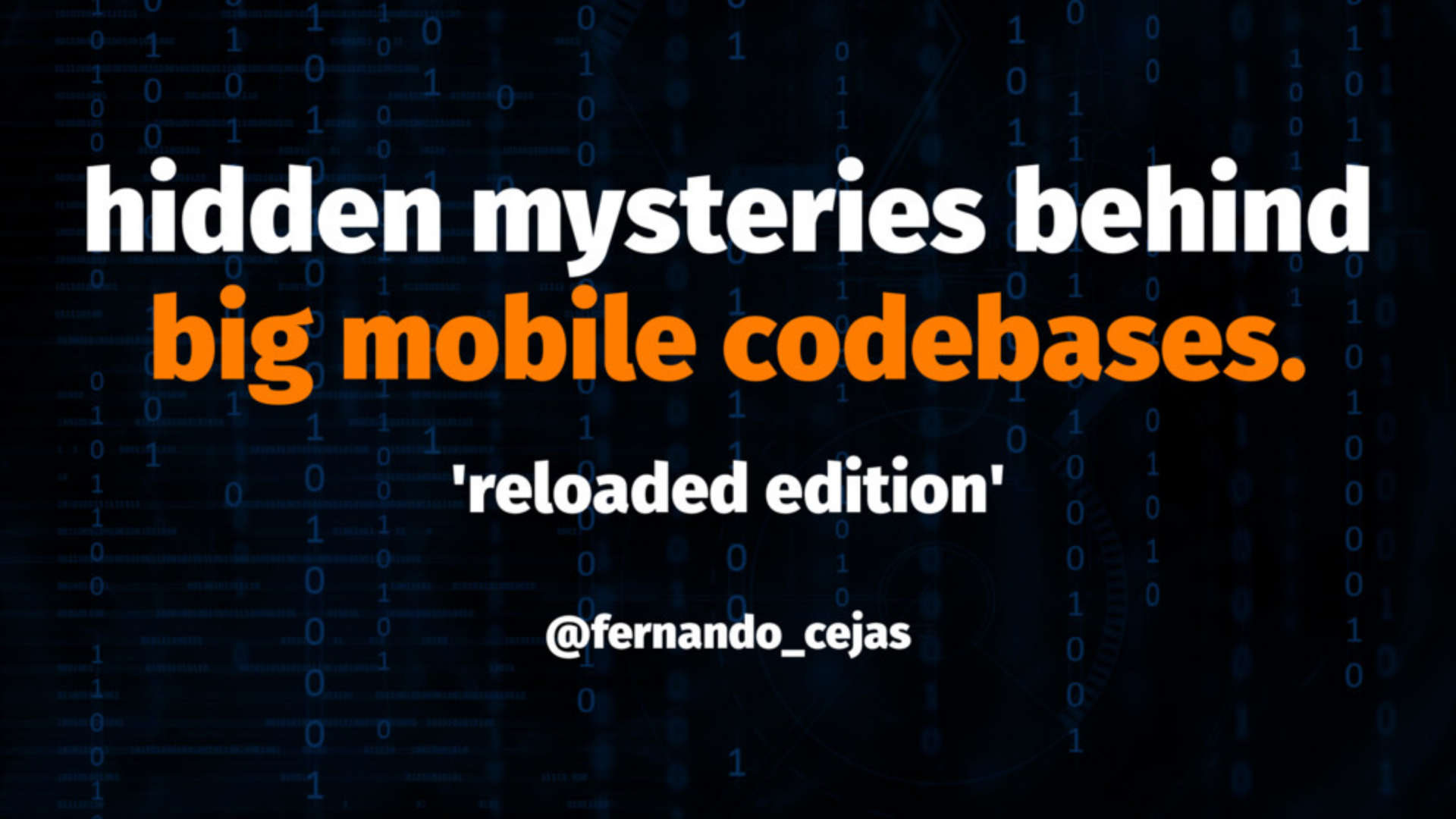 Hidden mysteries behind BIG mobile codebases.